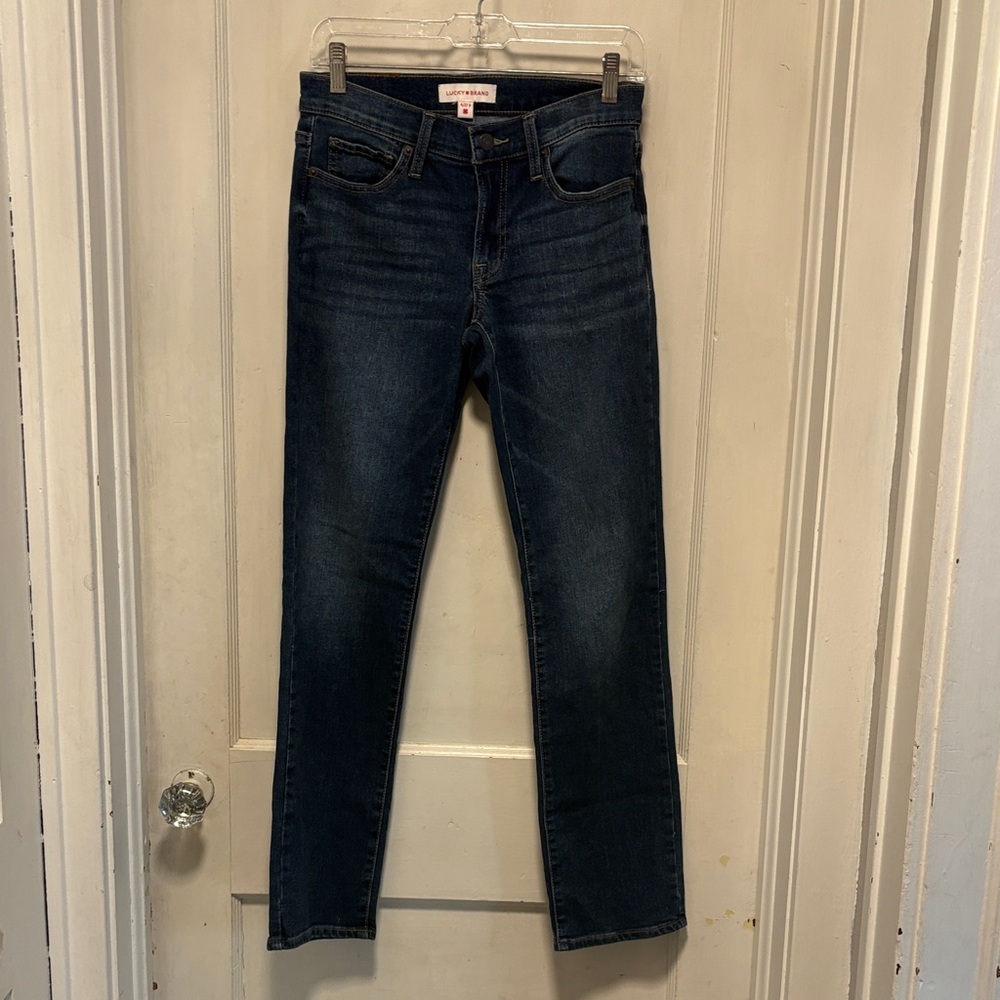 Lucky Brand Sweet Mid Rise Straight Cut Blue Jeans 4/27 A